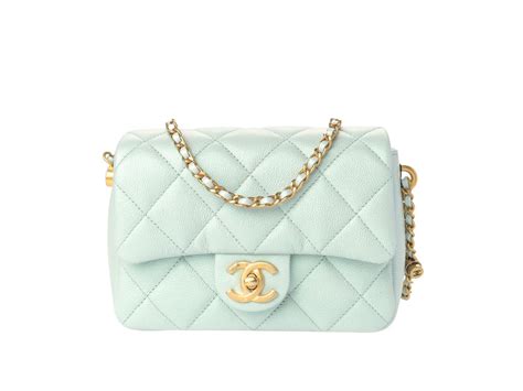 CHANEL My Perfect Mini Iridescent Green Caviar Bag 